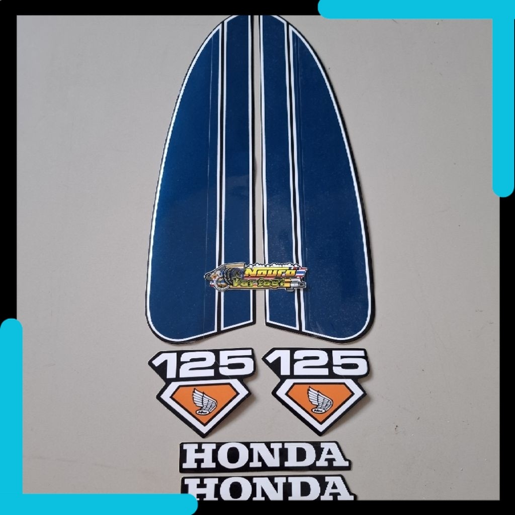 NV striping honda cb 125 CB125 biru dongker jadul kualitas