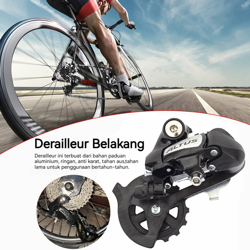 Derailleur Belakang Sepeda MS RD Altus M310 7/8/9 Kecepatan MTB Lipat