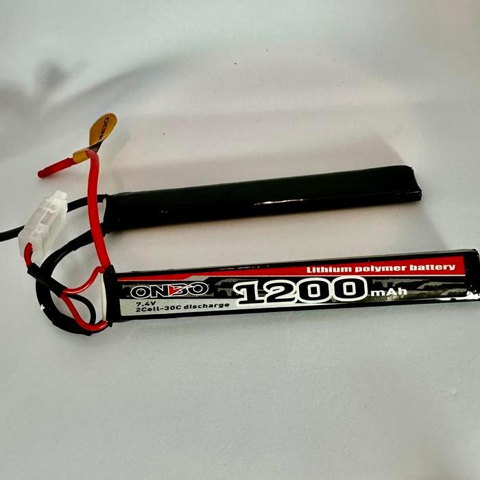 Lipo 2s Sugus 7.4v 1200mAh 30-60c 2 packs Airsoft Onbo Power - Remote, Toy, Control SpartAuto