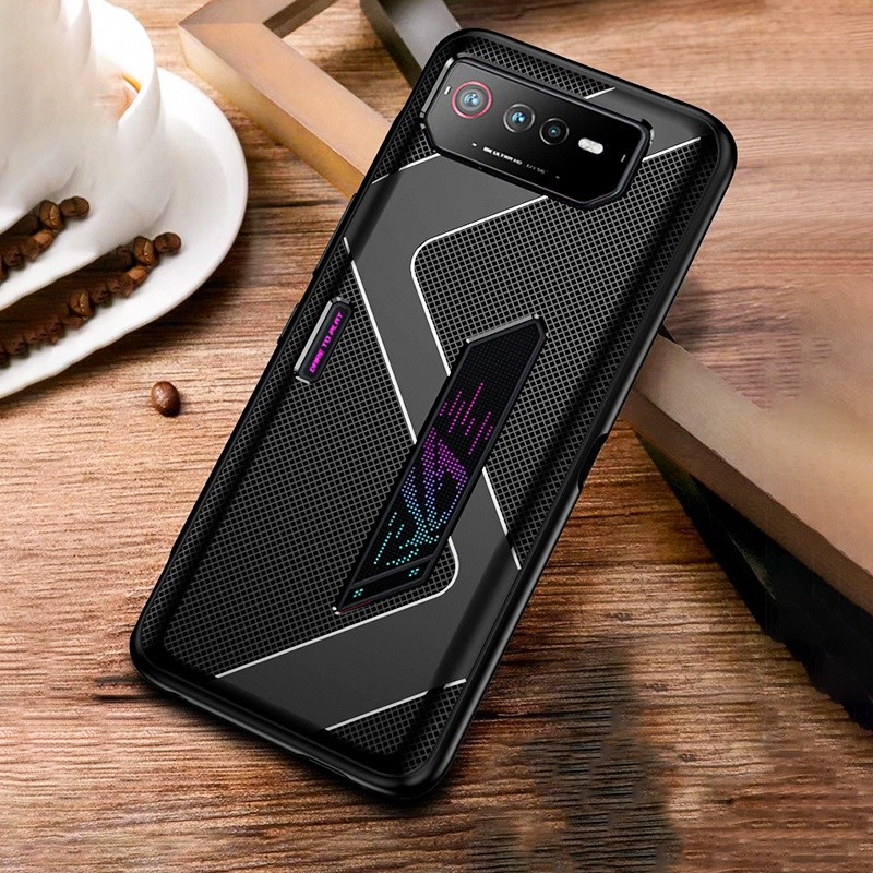 Kasus Gaming untuk Asus ROG Phone 6 8 Pro 9 Pro Cover Anti-sidik jari Silikon Soft Anti-knock Shell 