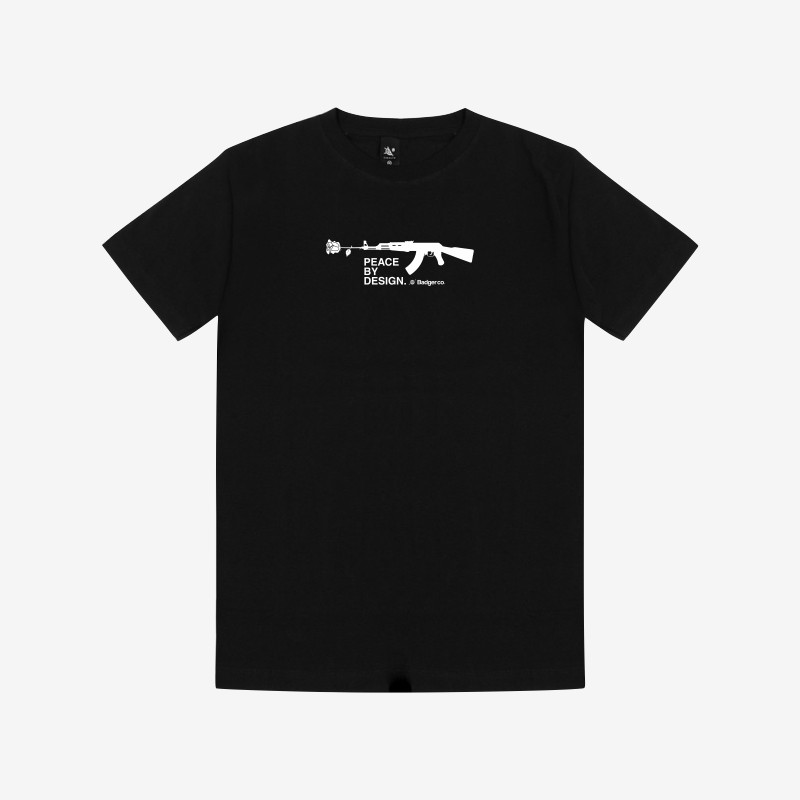 (COD) Badger Basic T-shirt GNR PEACE  Black