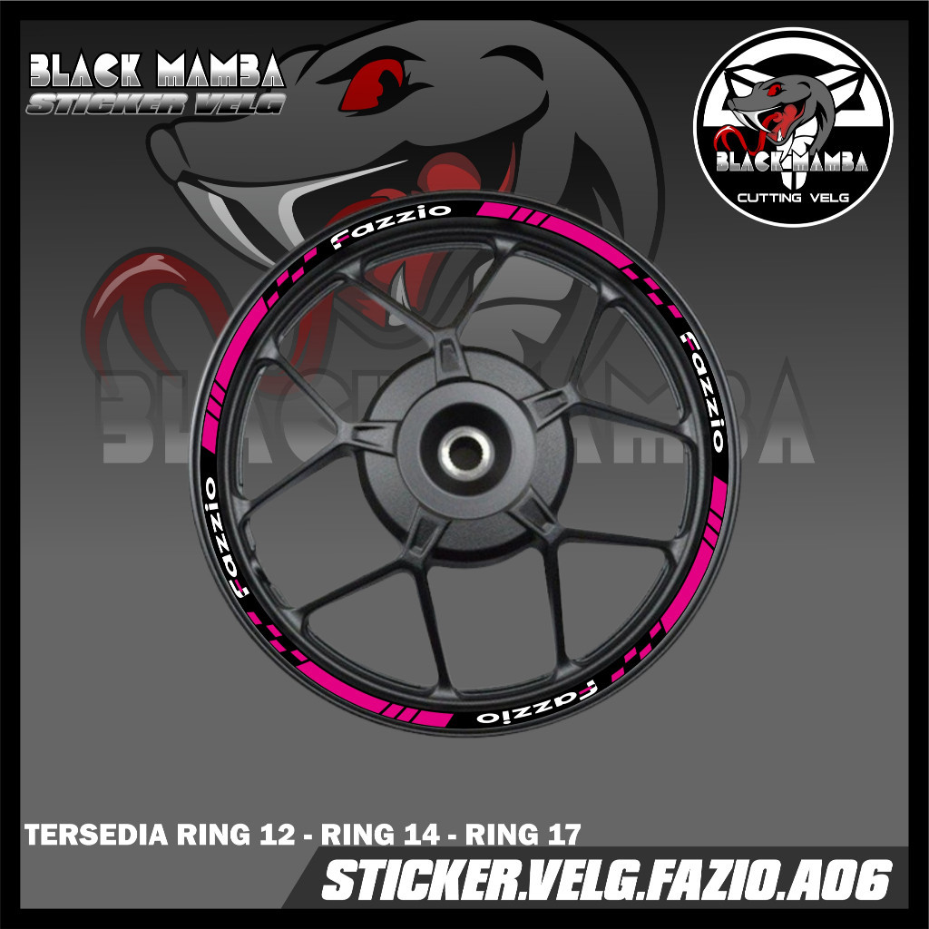STICKER VELG FAZZIO- STIKER LIS LIST VARIASI BAN/VELG YAMAHA FAZZIO A06