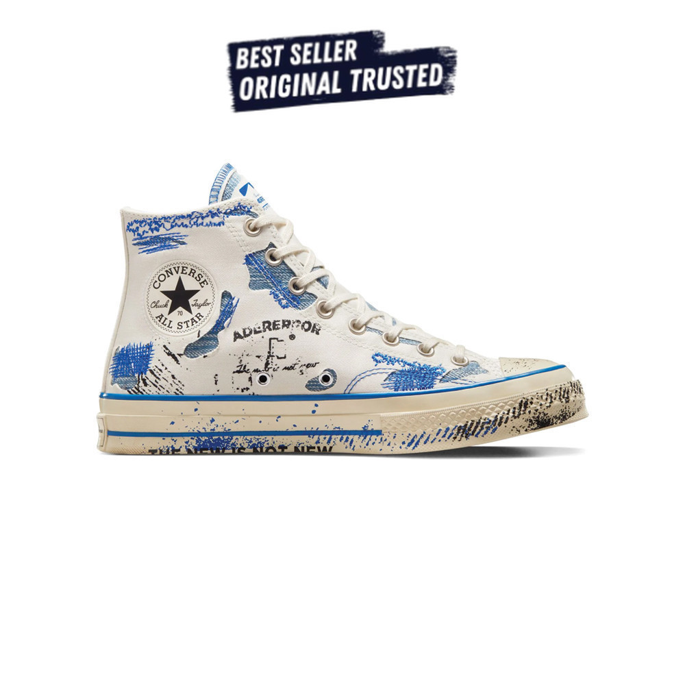 Sepatu Sneakers Converse Chuck Taylor All Star 70 High Ader Error White Blue Imperial A05351C  Origi