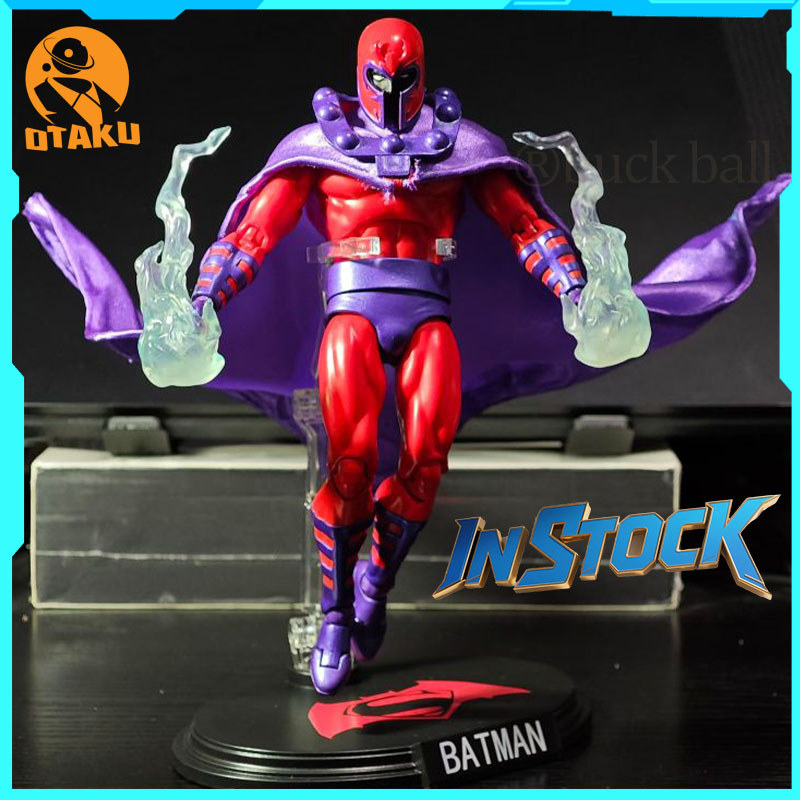 In Stock Mafex Anime Figures X-Men Magneto Figure Toy 4 Heads Action Figure Boys Collection Model De