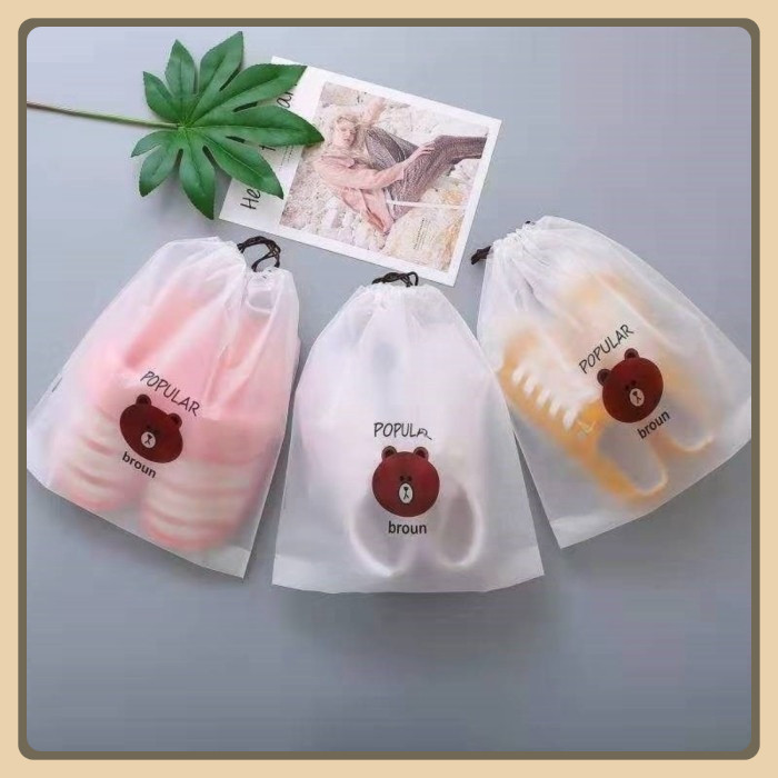 (RM) TAS SERUT TRAVEL POUCH ORGANIZER TAS SERUT PLASTIK POUCH/NYLON TRAVEL SERUT TRANSPARAN