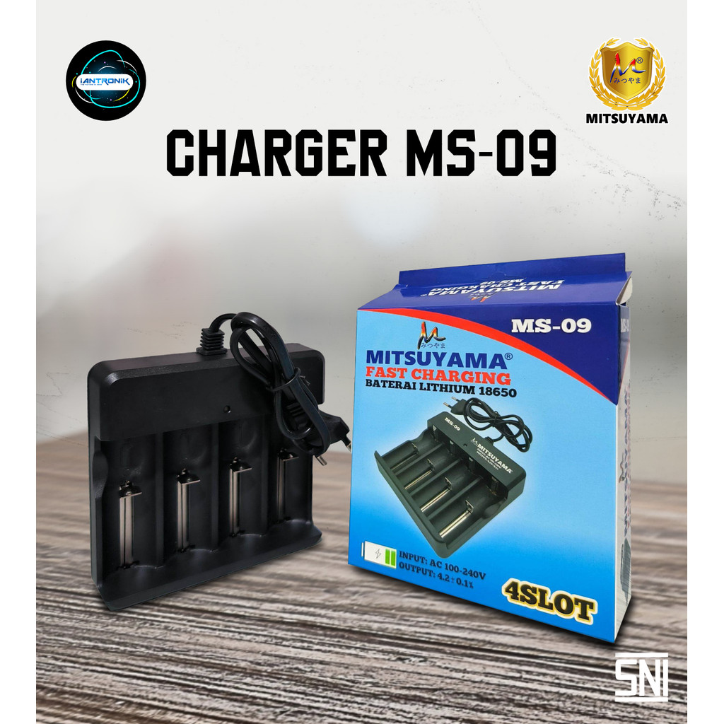 CHARGER BATERAI 4 SLOT MS-09