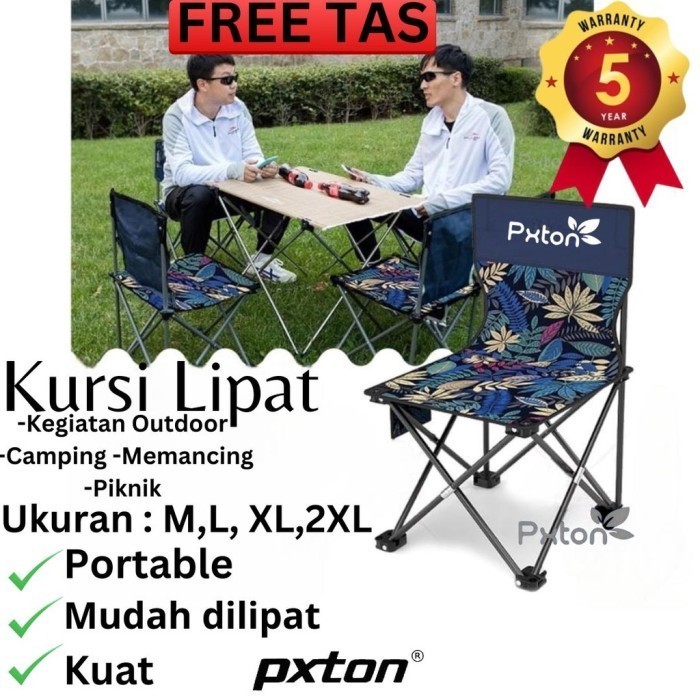 cod promo murah paket diskon% PXTON - Kursi Lipat Camping Outdoor Portable Kursi Gunung / kursi serb