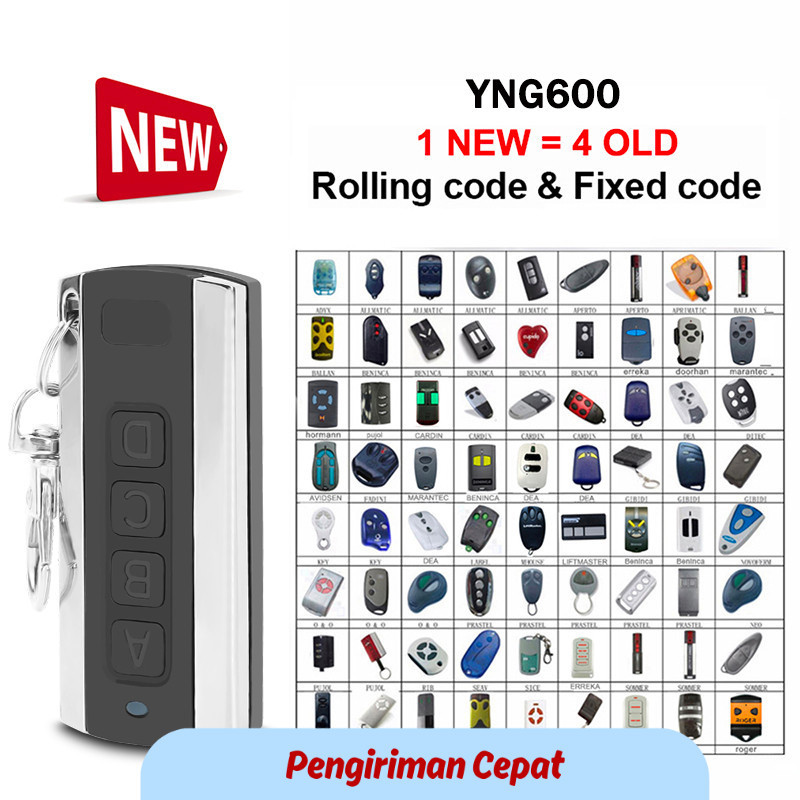 PCP For FADINI JUBI 433 433-2TR  / ASTRO ASTRO-43 ASTRO-433-2TR Garage Door Remote Control 433.92MHz