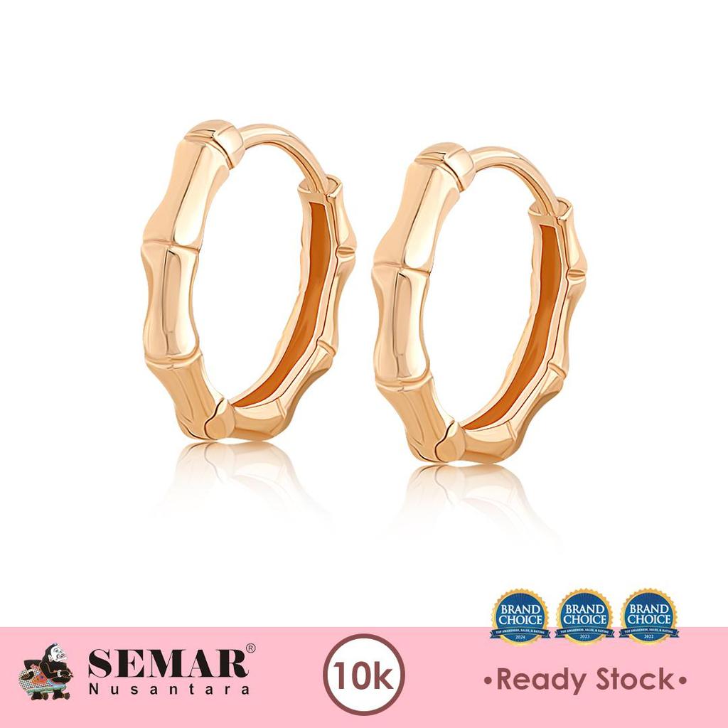 Anting Emas Jepit Ainsley Hoop Gold 10K Semar Nusantara