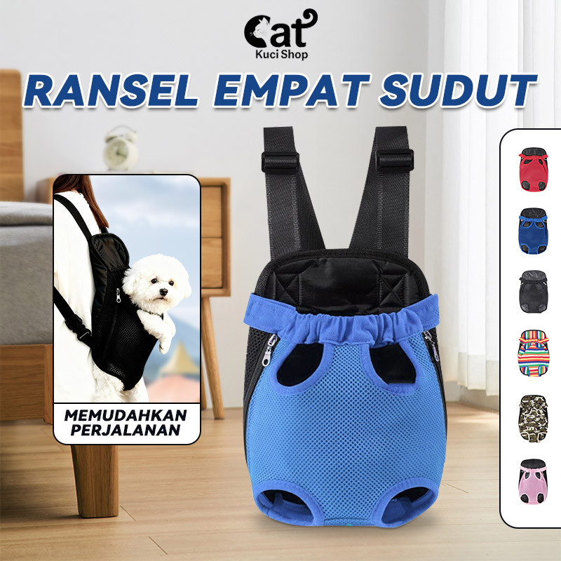 Anjing Kitten Lucu Kecil Besar Gendongan Kucing Depan Belakang Tas Gendong