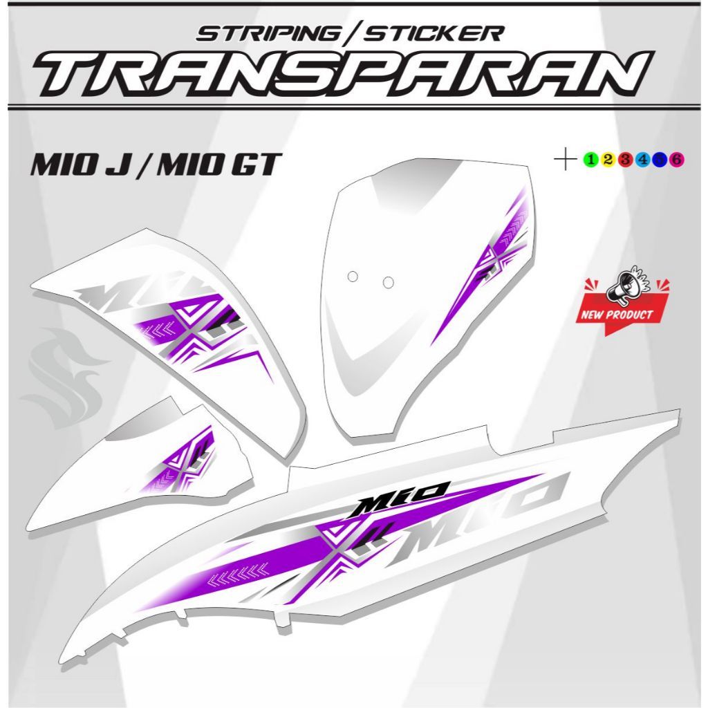 VARIASI MOTOR / STIKER VARIASI MIO J MIO GT TRANSPARAN UV VARIASI MIO J