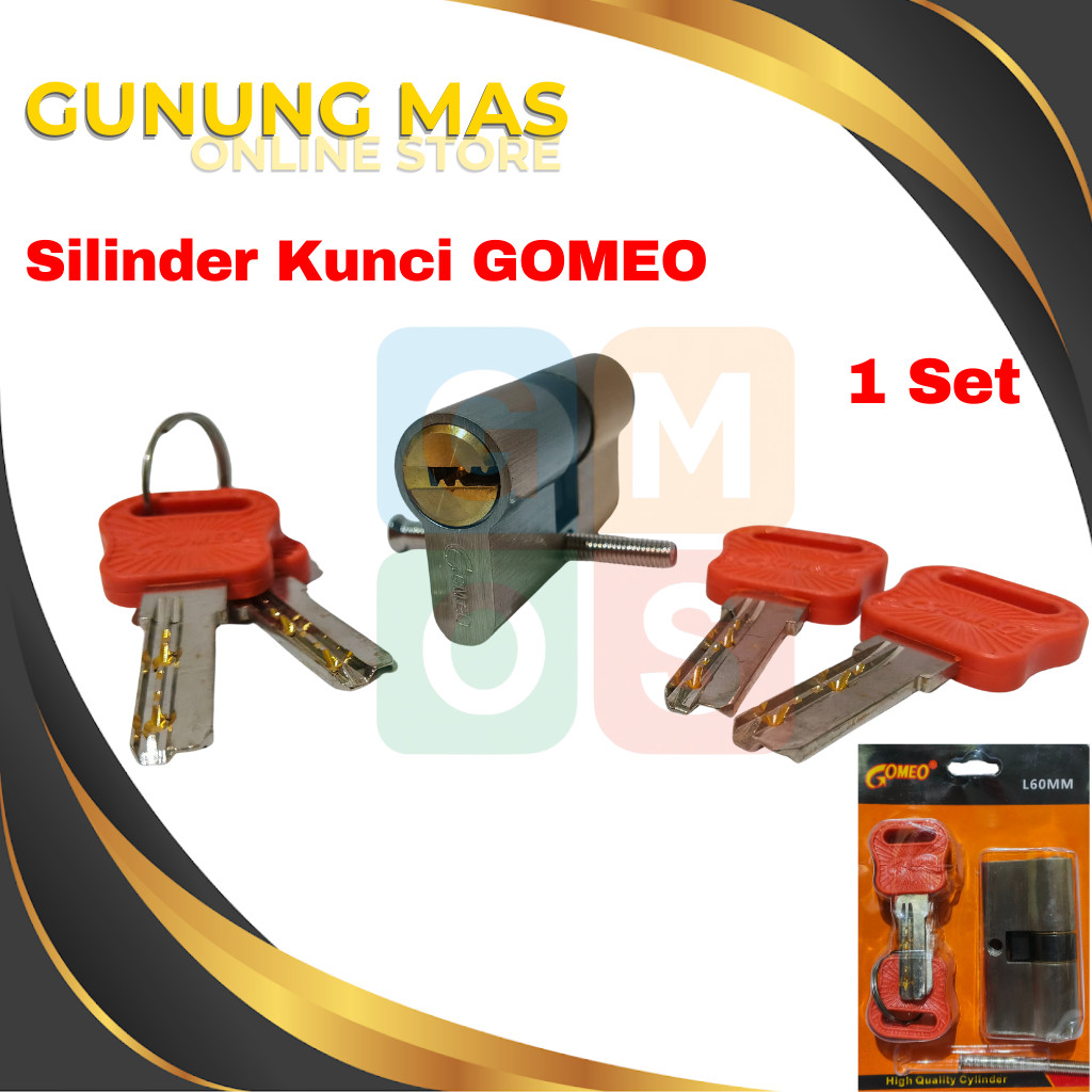 GOMEO Silinder Kunci Pintu PREMIUM/ Kunci Silinder  / Knob Pintu / Cylinder Pintu