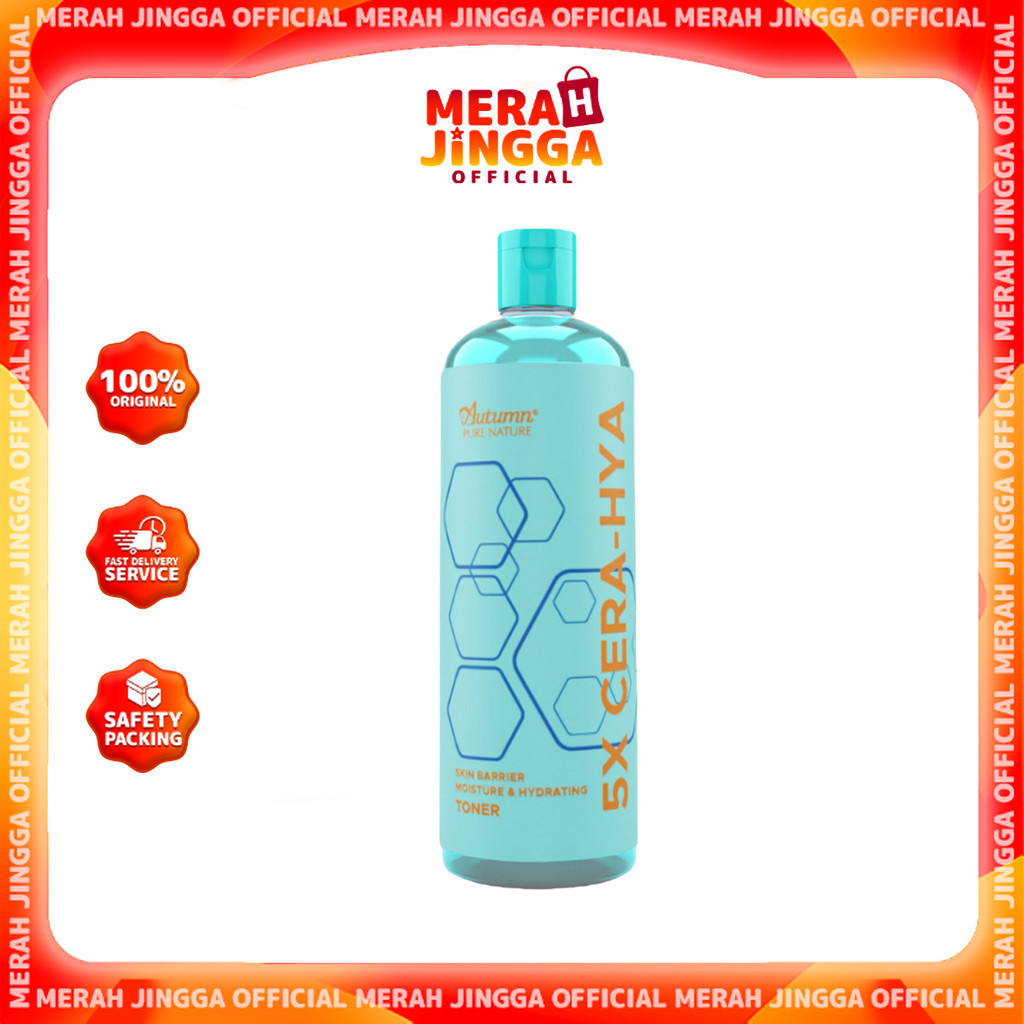 Autumn 5X Cera-Hya Skin Barrier Moisture & Hydrating Toner 500ml | Merah Jingga Official
