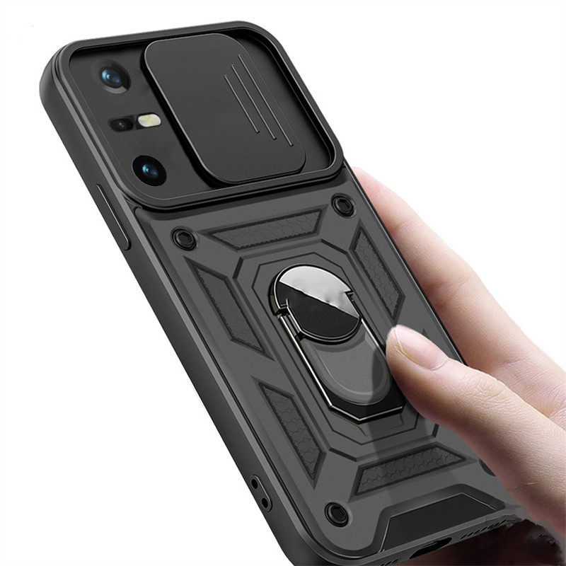 Untuk Sharp Aquos V6 Plus case Hard Armor Shockproof Camera Protection Bracket Navigation Holder Pen