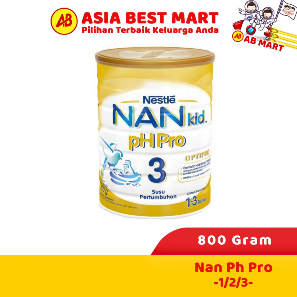 Nan Ph Pro 1/2/3 800 Gram Susu Formula Bubuk Pertumbuhan Anak - ASIA BEST