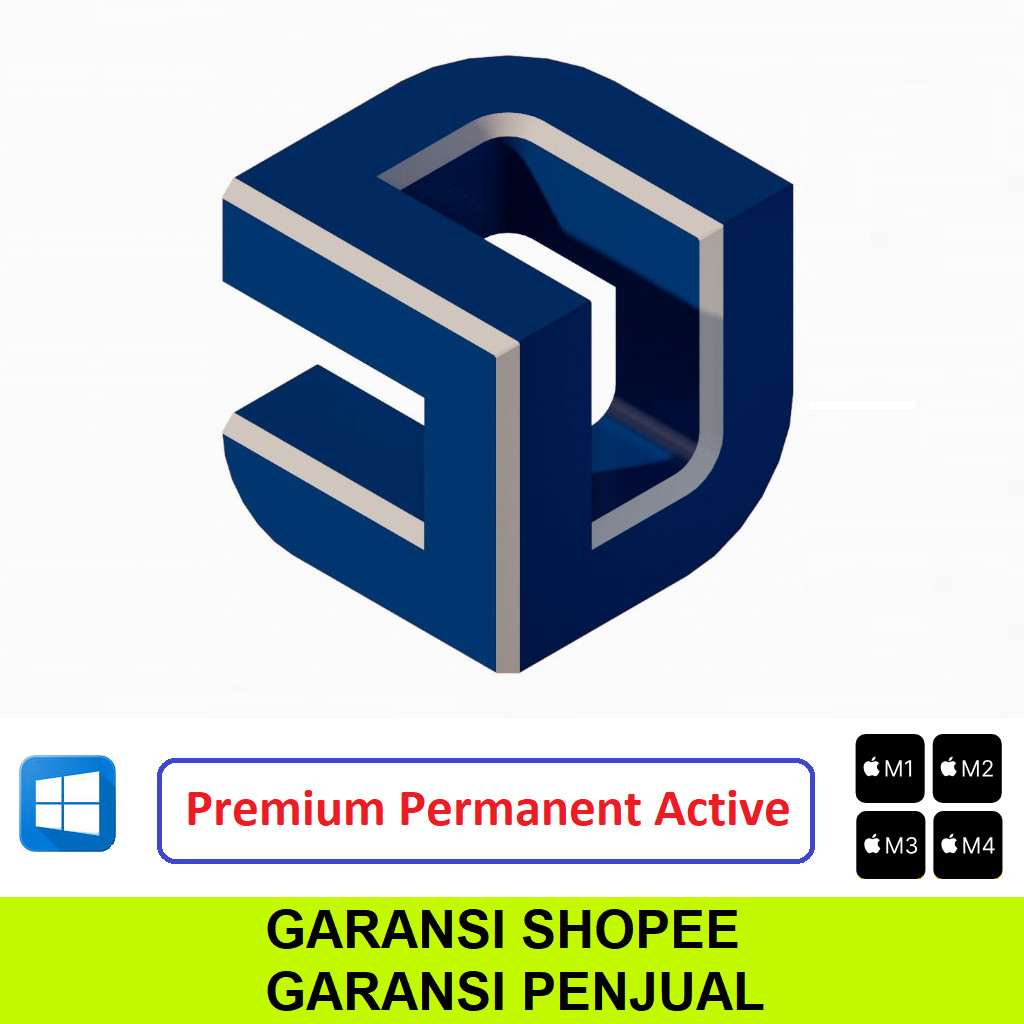 SketchUp Pro Windows Mac iMac intel M1 M2 M3 + Panduan Video Versi Terbaru