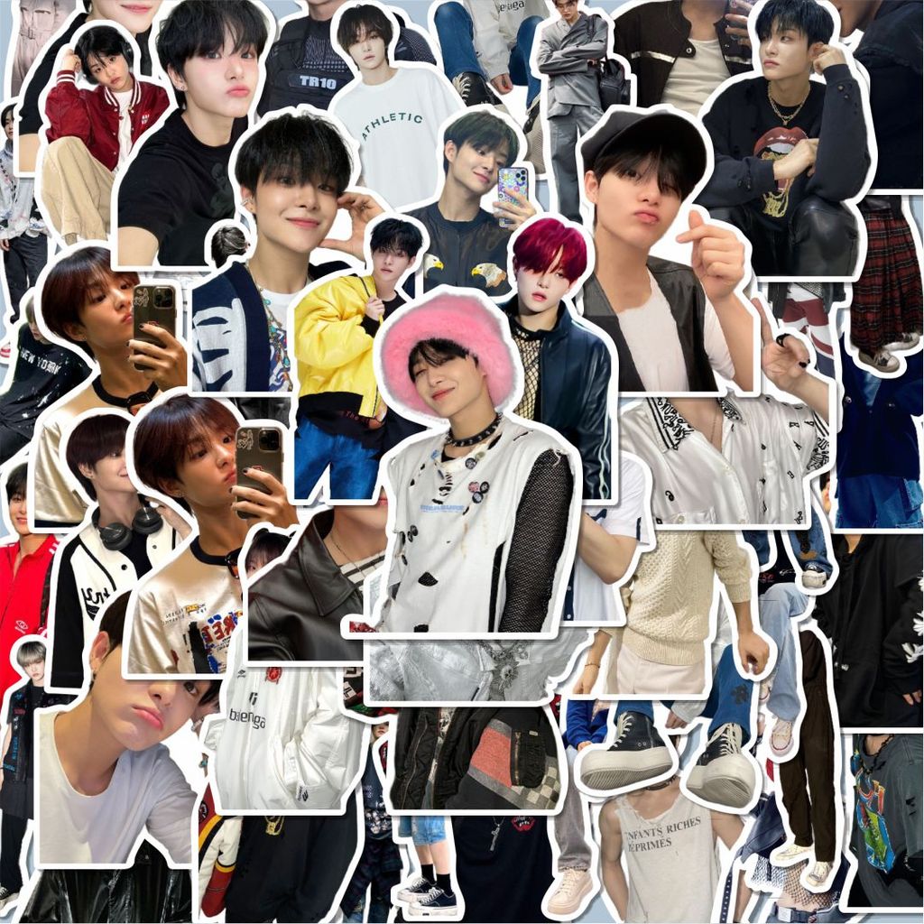 100PCS Lucu Stiker PARK JIHOON (TREASURE) Stiker Aesthetic Stiker Anti Air Stikers Berperekat Waterp