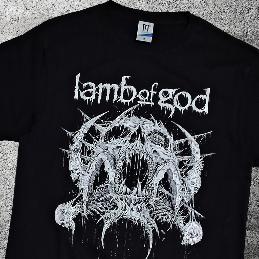 ORI Kaos Lamb Of God - Riddick Skull Unisex Katun S-XXL