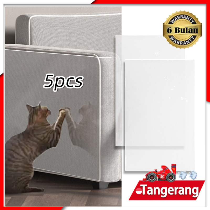 5PCS Stiker PVC Anti Gores / Pelindung Sofa Dari Cakaran / Stiker Pelindung Sofa Kucing Kuku