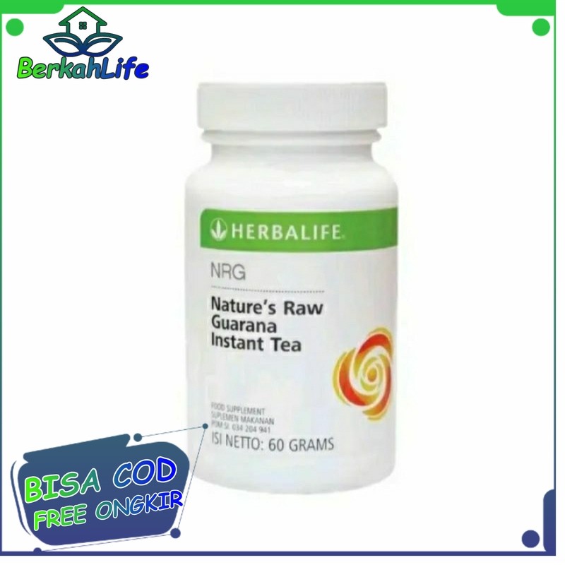HERBALIFE NRG NATURE'S RAW GUARANA INSTANT TEA MENYEGARKAN BADAN SUPLEMEN KESEHATAN Minuman Penambah