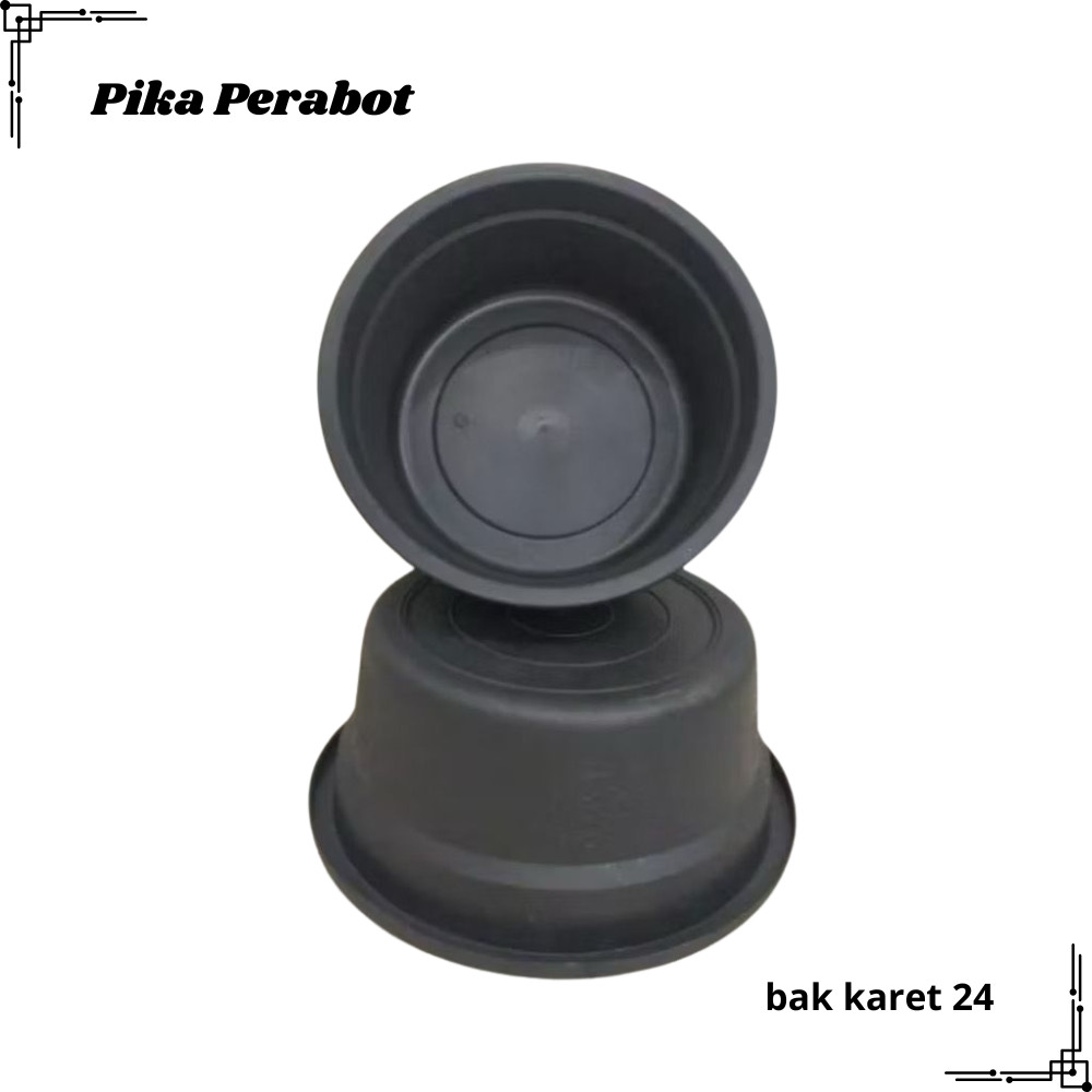 bak 24 karet hitam / bak jumbo anti pecah / baskom besar / bak tahan banting / ember karet jumbo