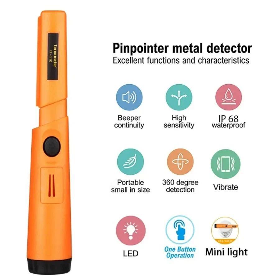 Portable TC-110 Metal Detector Pointer IP68 Waterproof Pinpoint GP-pointer Hand Held Metal Detector 