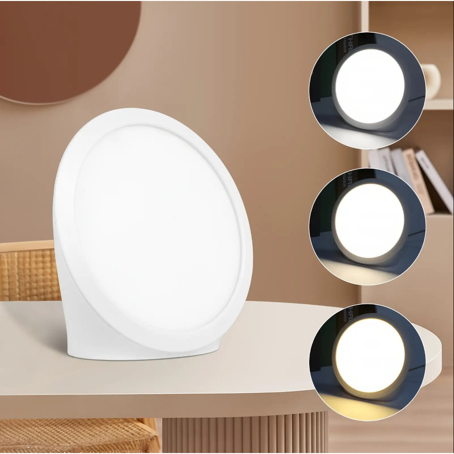 Daylight Lamp,10000 Lux Lamp, Portable Natural Sunlight Lamp with Memory Function,6 Timer Settings,A