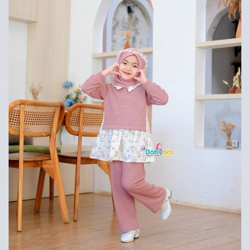 KOKKISHOP  Bella bunga Oneset/pakaian fashion anak perempuan/setelan stelan anak perempuan/cardigan 