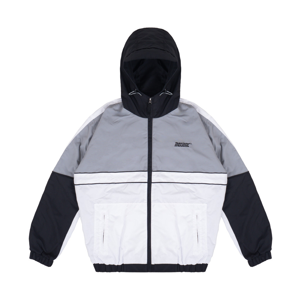 Moxie Wallace Hooded Track Top  Jacket - White