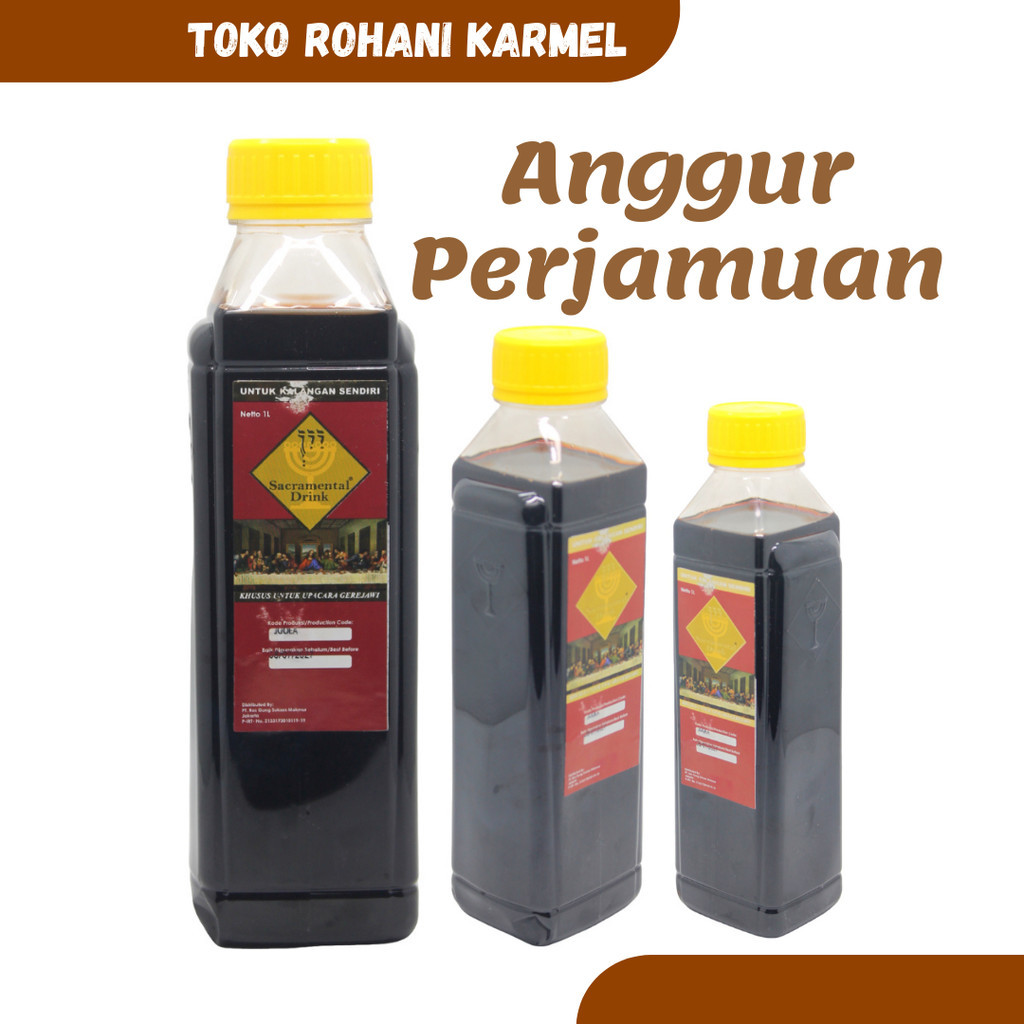 ANGGUR PERJAMUAN 1 LITER (ROSGUNG) / ANGGUR PERJAMUAN KUDUS / ANGGUR KHUSUS PERJAMUAN Murah