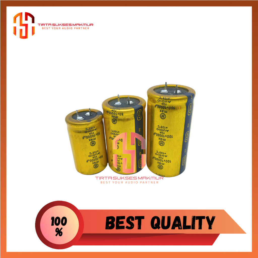 Elco 10000/80 Max , 10000uf/100v Max ,10000/50 ORIGINAL