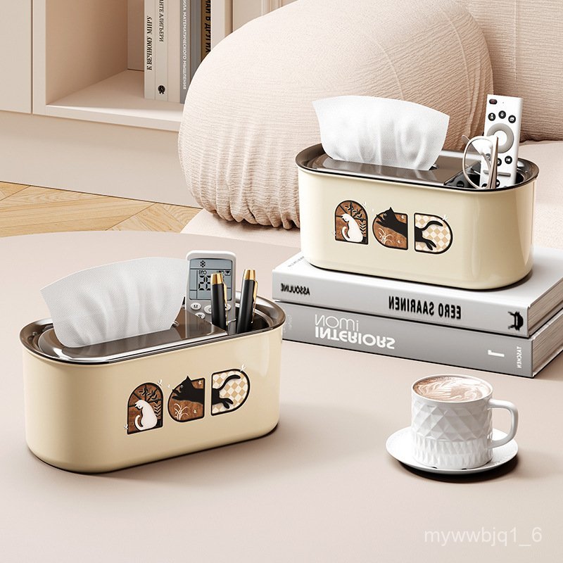 Vintage Wall-Mounted Trash Can Retro Household High-Value Living Room Large Capacity Kitchen Bathroo