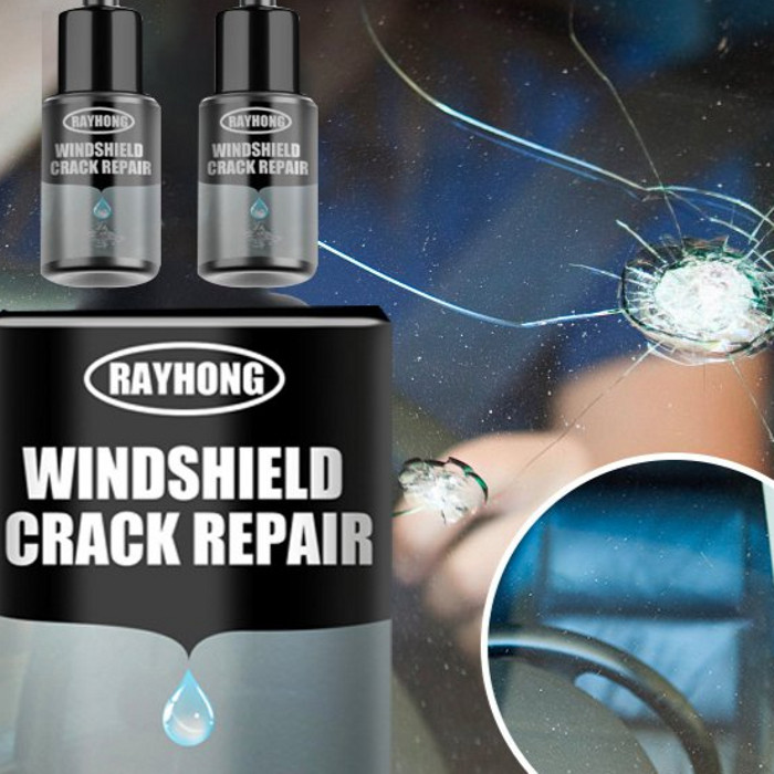 Lem Kaca Retak Mobil Retak Panjang Biasa Kaca Layar Lcd Windshield Glass Repair Kit