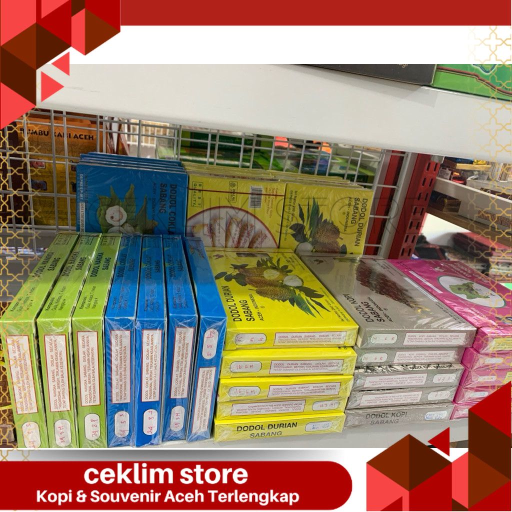 kue dodol sabang varian coklat,durian,nangka,kopi&jahe