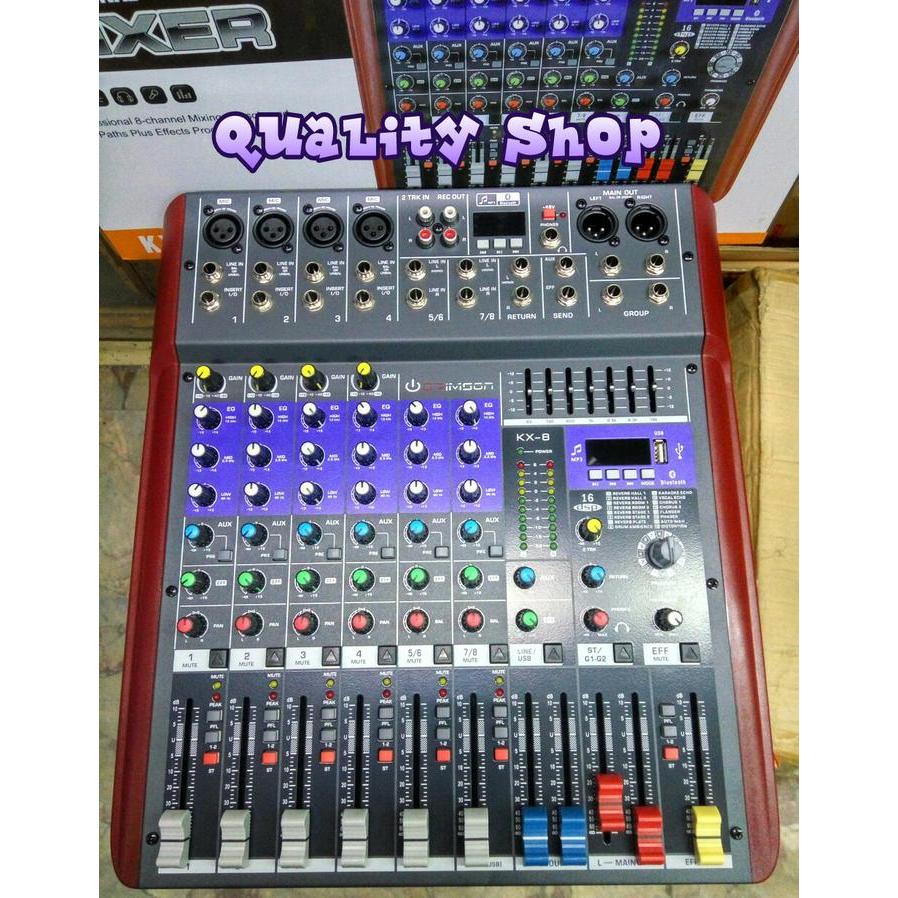 mixer crimson 8 Channel kx 8 usb bluetooth effect vocal REVERB