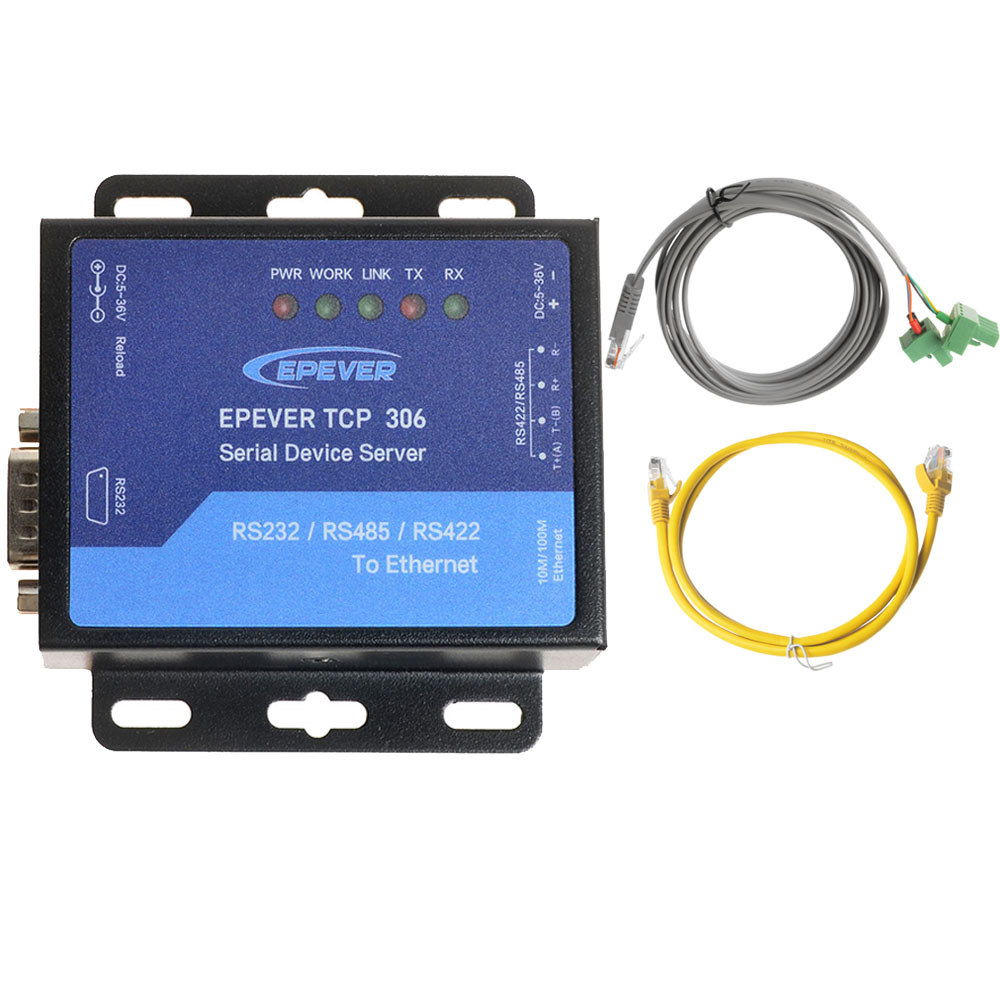 EPEVER TCP 306 TCP Serial Device Server Use For EPEVER Solar Controller Inverter InverterCharger RS2