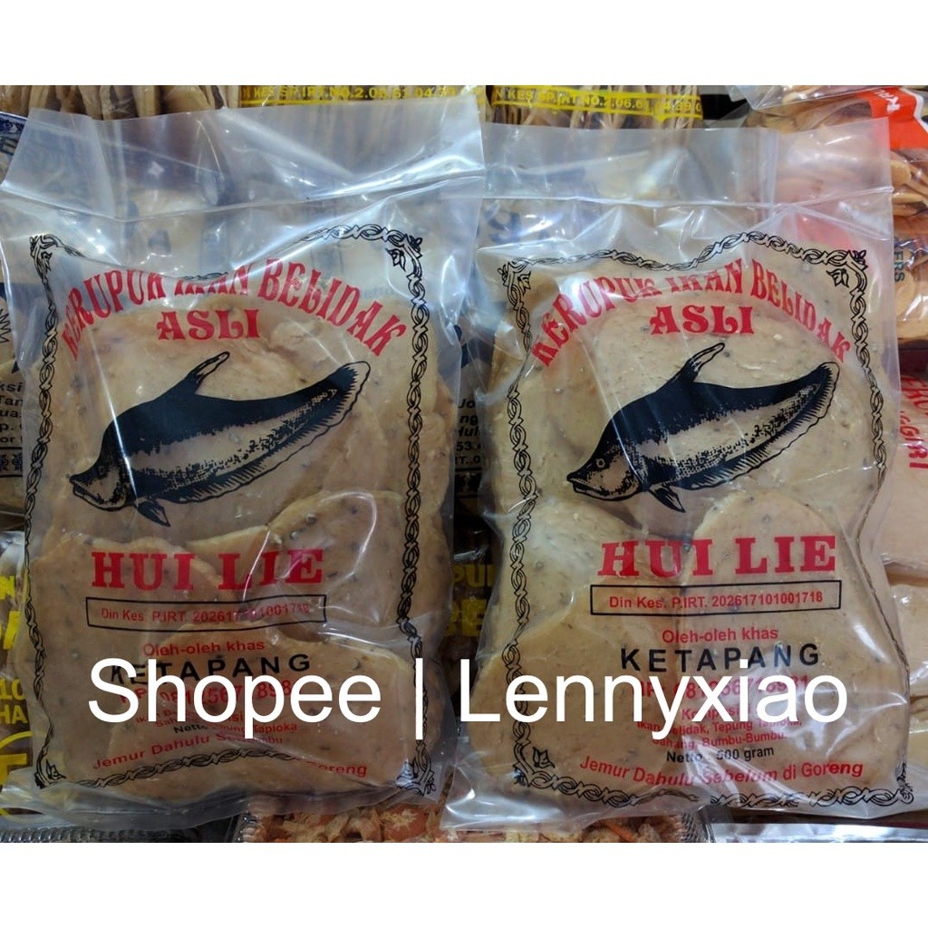 Kerupuk Ikan Belidak Belidaaakk Belidaaaa Belido Pipih Lopis Asli Hui Lie khas Ketapang