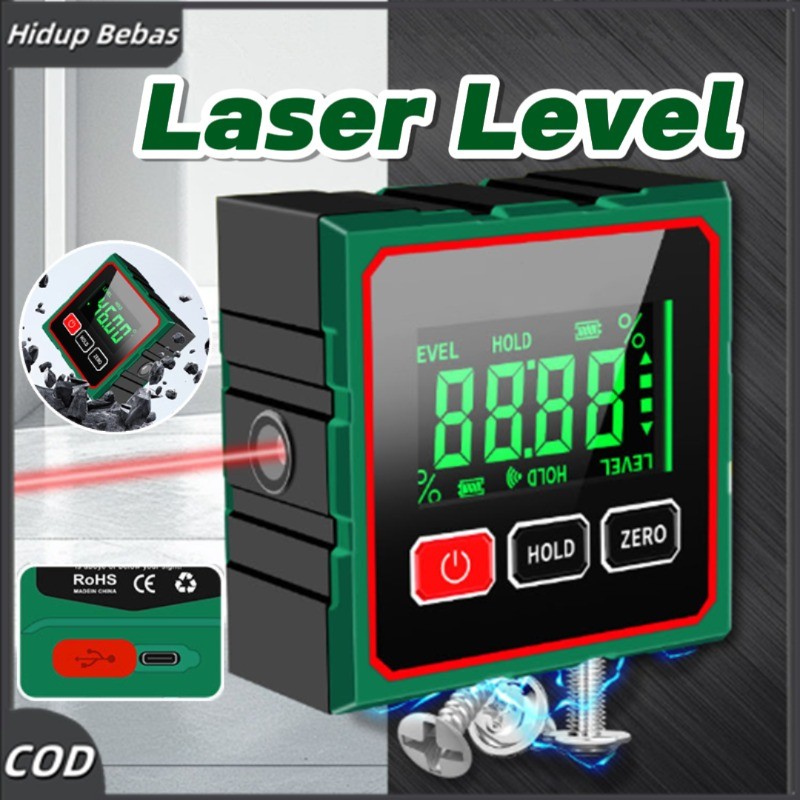 Laser Level Waterpass Laser Multifungsi Laser Waterpass Alat Meteran Digital Laser Tukang Bangunan