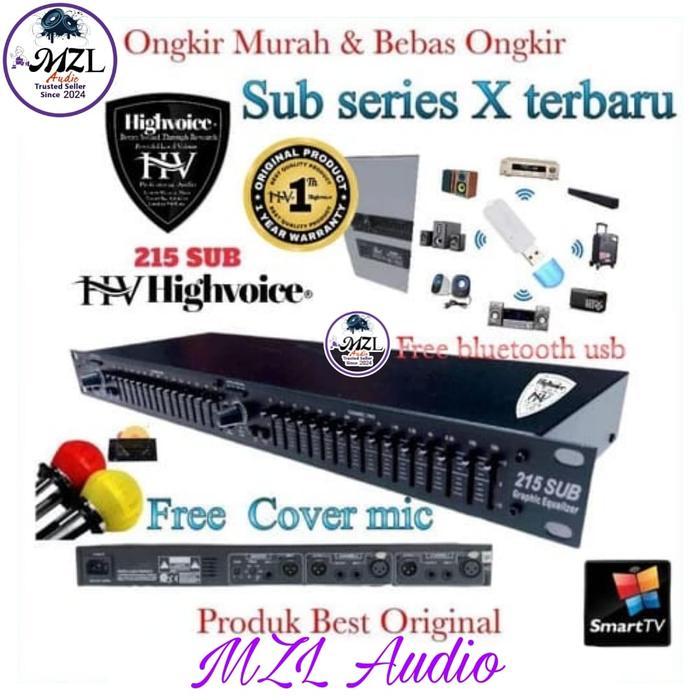 Equaliser Highvoice Sub 215 graphic efek Audio Vokal Musik Dan bass
