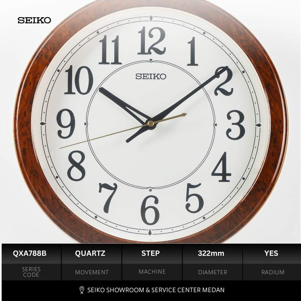 SEIKO Showroom Medan - Jam Dinding QXA788