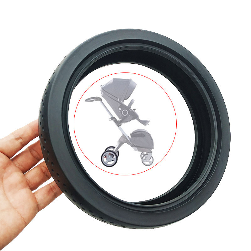 Stroller Back Wheel Tire For Stokke Xplory V2 V3 V4 Pushchair Rear Wheel Rubber Tyre Y Baby Buggy Ac