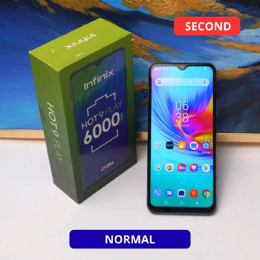 INFINIX HOT 9 PLAY 4/64 GB - HP SECOND ORIGINAL SINAR MUTIARA CELL