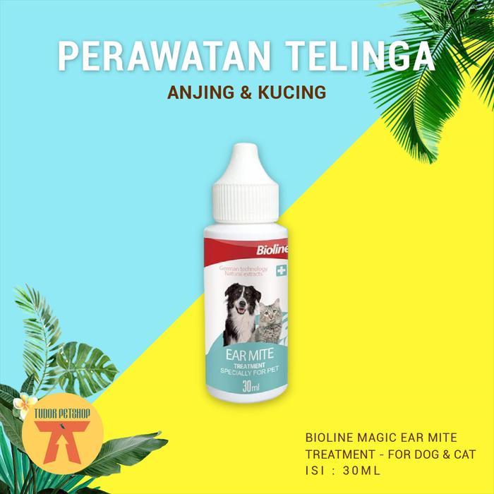 OBAT TETES TELINGA Anjing Kucing BIOVET EAR MITES OIL 30 ML - TUNGAU