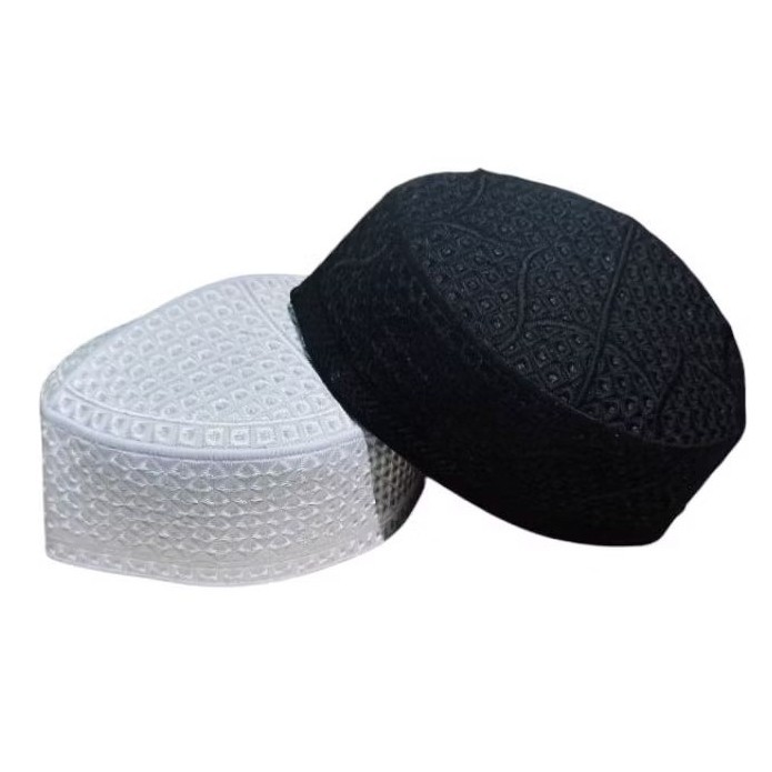 PECI PAKISTAN BORDIR POLOS Murah , Peci Kopiah Hitam Pakistan , Peci Putih Pakistan Bordir , Peci Hi