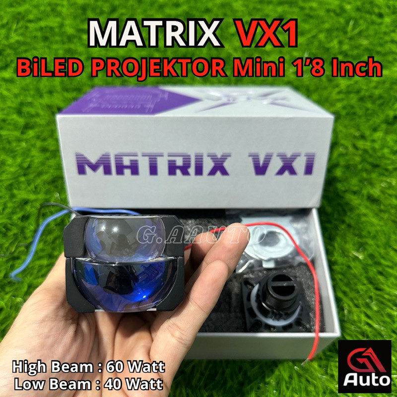 LED BiLED Projector 1.8 Inch Projie Matrix VX1 BiLED 1.8 Inch Inci Inchi Mobil Motor Vinyx