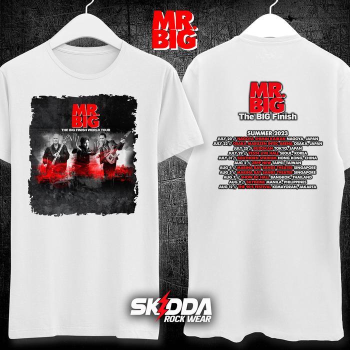 (COD) Kaos Mr Big World Tour 2023 Big Finish- 2 Side - White Premium NSA 24s - S