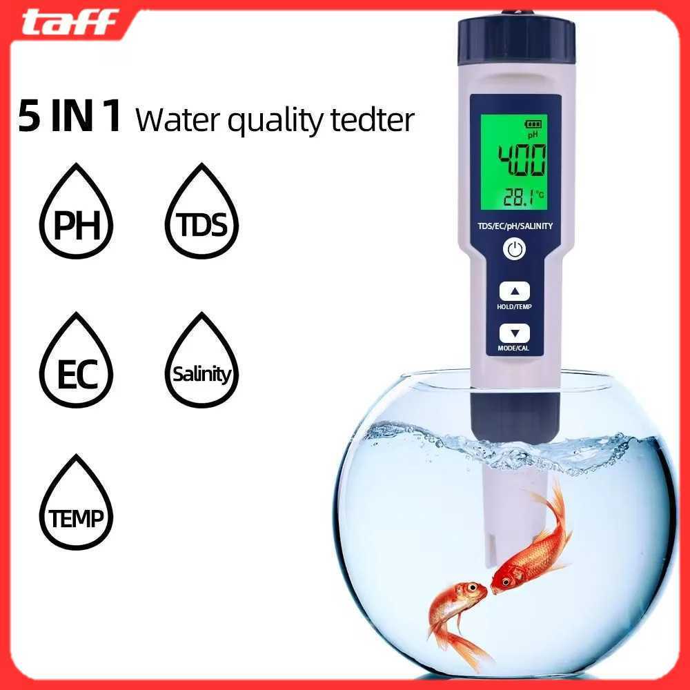 Alat Ukur Kualitas Air Digital 5in1 PH TDS EC Meter Pen - J51