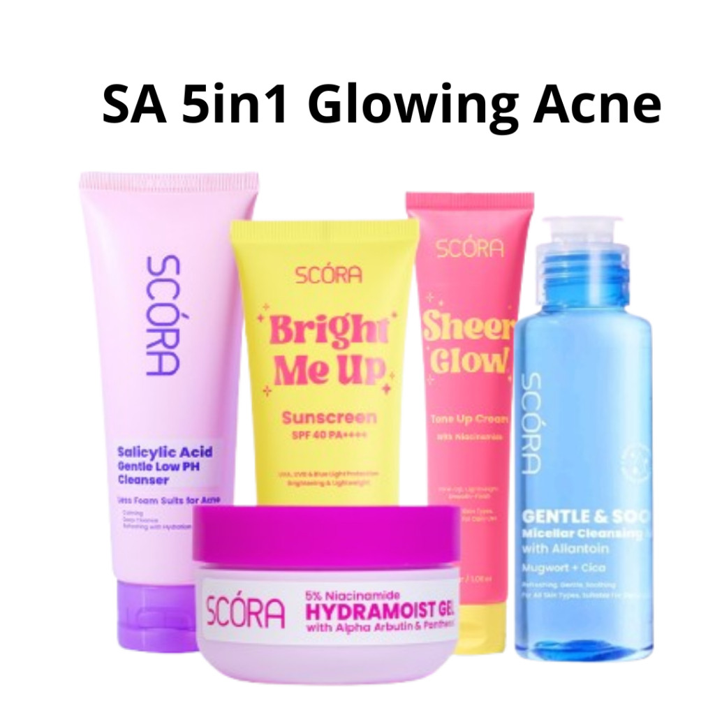Scora Paket Bundle Skincare 4in1 | Paket Skincare Scora