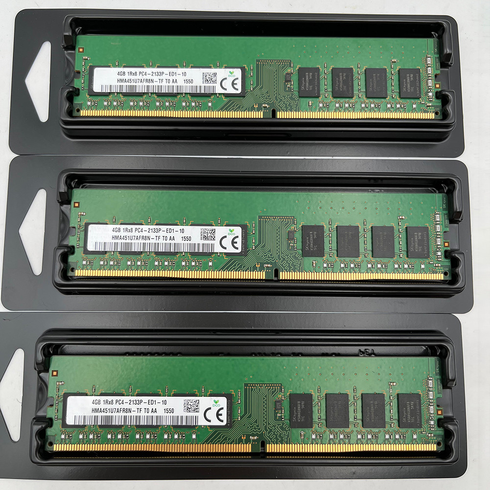 1PCS RAM 4GB 4G 1RX8 PC4-2133P-ED1 DDR4 2133 ECC UDIMM Memory High Quality