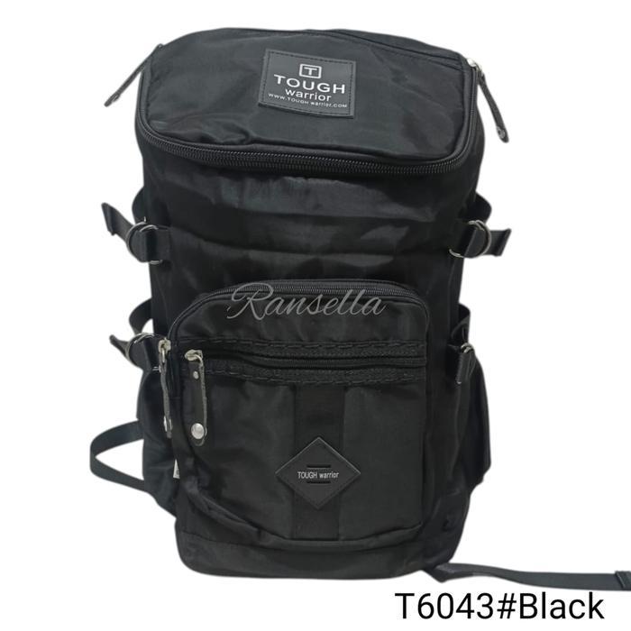 Tas Ransel Pria Bag Back Touch Warrior 6043 Kualitas Import - Hitam